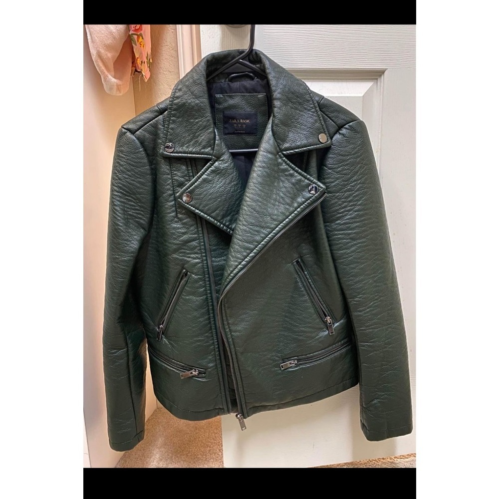 Zara faux leather jacket
